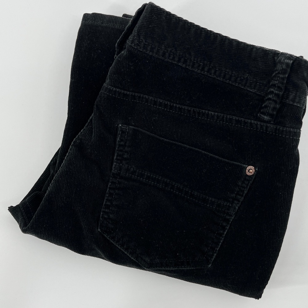 Eddie Bauer. Corduroy Pants, Womens, 4, Black, Bootcut Stretch Classic P2-388